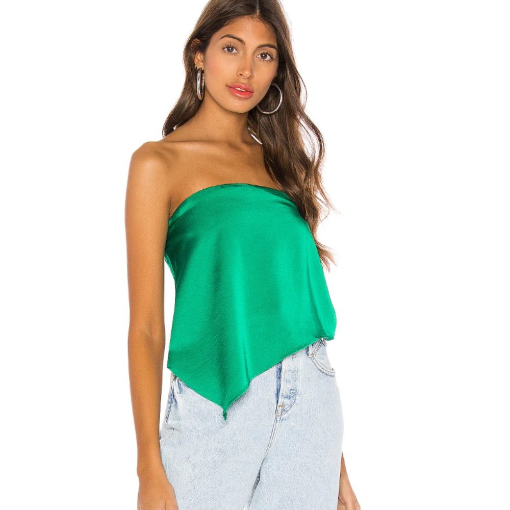 superdown Cora Asymmetrical Top size small in Kelly Green